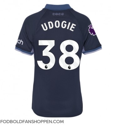 Tottenham Hotspur Destiny Udogie #38 Udebanetrøje Dame 2023-24 Kortærmet